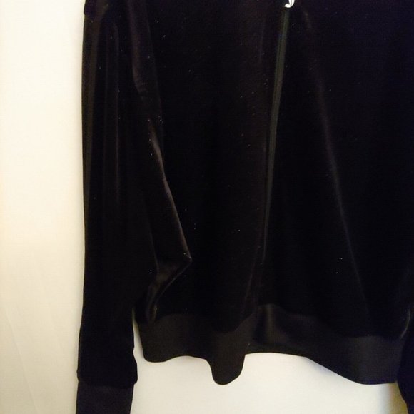 Juicy Couture Velour All Over Glitter Sparkle Full Zip Jacket Y2k Staple L - Picture 11 of 14